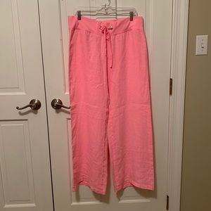 Lilly Pulitzer linen wide leg pant
